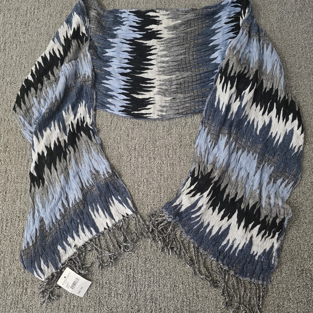 New Chelsey Chevron Rectangle Scarf Fringe Trim Wrap Shawl